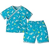 コンビミニ 半袖ダブルガーゼ甚平パジャマ（宇宙）