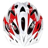 【MHR 】自転車ヘルメットサイクリング ヘルメット スポーツ ヘルメット ジュニアヘルメット マウンテンバイク クロスバイク 男女兼用　通気　安全　スタイリッシュ（赤白）