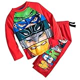 マーベル アベンジャーズ スリープセット 長袖 パジャマ 男の子 赤 (米国4歳 110cm) [並行輸入品]