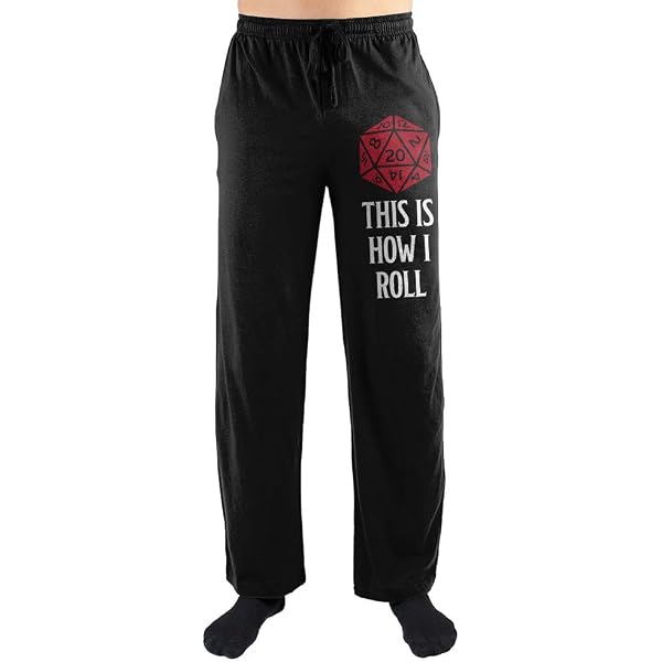 Mens Dungeons and Dragons Black Pajamas 