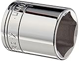 S K Hand Tools SKT320 .38in. Drive 6 Point Standard Socket 20mm