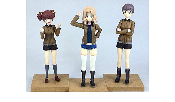 Amazon 1 16スケール ガールズ パンツァー レジンフィギュアキット 3体セット サンダース大学付属高校チーム ガルパン フィギュア ドール 通販