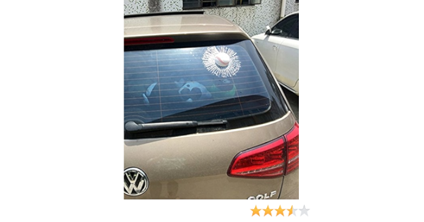 Amazon Co Jp 窓 ガラス に 野球 ボール が 3d 立体 ステッカー ウィンドウ ステッカー カー ステッカー 野球ボール 車 バイク