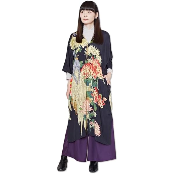 「劇場版モノノ怪×Favorite」 薬売りモチーフ 着物風 ワンピース 劇場版モノノ怪』 コラボ 薬売りモチーフ着物風ワンピース ｜ Favorite