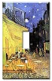 アートプレート® – 特大スイッチプレート – Van Gogh : The Cafe Terrace マルチカラー 51-S-oversize