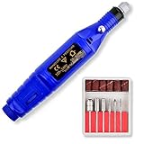 ミニルーター ビットセット ビット12点セット 彫刻 DIY研磨 穴あけ 汚れ落とし (青)