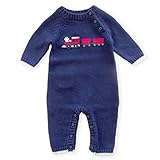 (ジャニーアンドジャック)JANIE AND JACK 汽車 長袖ニットロンパース 0-3M/50-60cm [並行輸入品]
