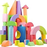 ?子供教育おもちゃ　ソフトEVA 発泡体　積み木　建物のレンガ ブロック　カラフルなおもちゃセット