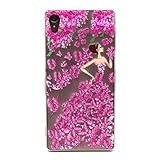 UNEXTATI Xperia Z3 ケース 高級 TPU ハードカバー 超薄型ケース カバー 衝撃吸収 全面保護 脱着簡単 クリア 透明 Sony Xperia Z3カバー Cover (P8 ピン