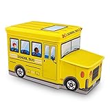 学校バスストレージボックス、Driving夢折りたたみ可能な万能Toy Organizer