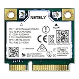 NETELY 802.11AX WiFi 6 AX200HMW 3000Mbps Mini-PCIE インターフェイス WiFiアダプター Bluetooth 5.0付き Windows 10 11 64bit ノートパソコン PC 2.4GHz 574Mbps & 5GHz 2400Mbps Intel WiFi 6 AX200D2W (WiFi 6 AX200HMW)