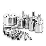 Drillpro 15pcs 6-50mm ダイヤモンドホールソー タイルセラミック ガラス磁器 大理石 ドリルビット ダイヤモンド コアビット