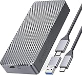 ORICO USB 4.0 M.2 SSD 外付けケース USB4.0 NVMe ケース M.2 SSD ケース 40Gbps NVMe PClE M-Key(B+M Key)2280 に適用 Thunderbolt 3/4 USB3.2/3.1/3.0/Type C互換性あり 外付ハードディスクケース M214C3-U4 灰 (グレー)