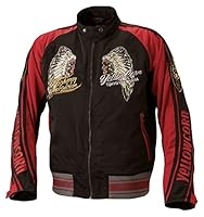 YB-7326 JP 黒/ シルバー イエローコーン スカジャン LLサイズ 2017年秋冬モデル