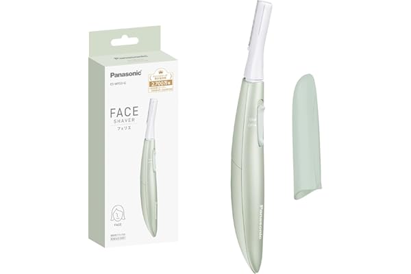 パナソニック フェイスシェーバー フェリエ ウブ毛 乾電池式 グリーン ES-WF53-G