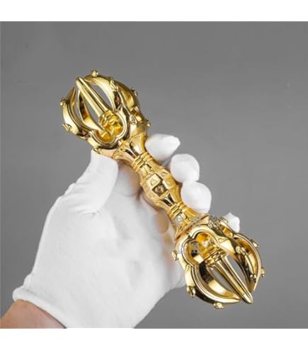 Amazon｜九鈷杵 九股金刚杵 真鍮製 法器 仏教法具 辟邪 仏具 魔除け長