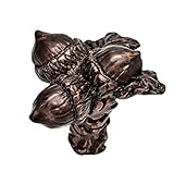 Carpe Diemハードウェア2070 – 22 Acorn Oil RubブロンズTriple Acorn & Oak Leaf Largeノブ