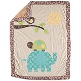 Little Beginnings Unisex Baby Elephant Minky Sherpa Blanket by Little Beginnings
