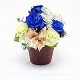 青いバラ ブルーローズ アレンジメント ミラクルブルー フラワーギフト 花贈り物
