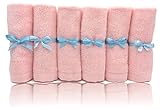 Bamboo Baby Washcloths Soft Organic Pink for Bathing and Skin Care by Josh and Jill Baby Shoppe