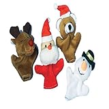 Assorted Plush Christmas Themed Finger Puppets [並行輸入品]