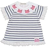 2017年 夏物 UZUCHAT ウズチャット 天竺 ボーダー 半袖Ｔシャツ UZULAND ウズランド ボーダー-ネイビー◇95cm