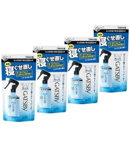 Amazon | ギャツビー 寝ぐせ直しウォーター つめかえ用 250ml 6個