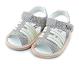 Tianshibebe 格子柄 ベビーサンダル 11～12ｃｍ  男の子 女の子 ベビーシューズ ファーストシューズ 夏 水遊び (11.5ｃｍ, ダークブラウン)