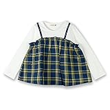 ブランシェス（branshes） キャミソール重ね着風長袖Tシャツ【ネイビーブルー/（09）150cm】