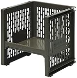 サンコープラスチック 積重ね収納 eラックSS 幅24×奥22×高24.8cm ブラウン