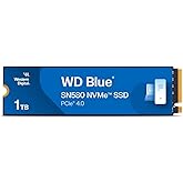 Western Digital 1TB WD Blue SN580 NVMe Internal Solid State Drive SSD - Gen4 x4 PCIe 16Gb/s, M.2 2280, Up to 4,150 MB/s - WDS