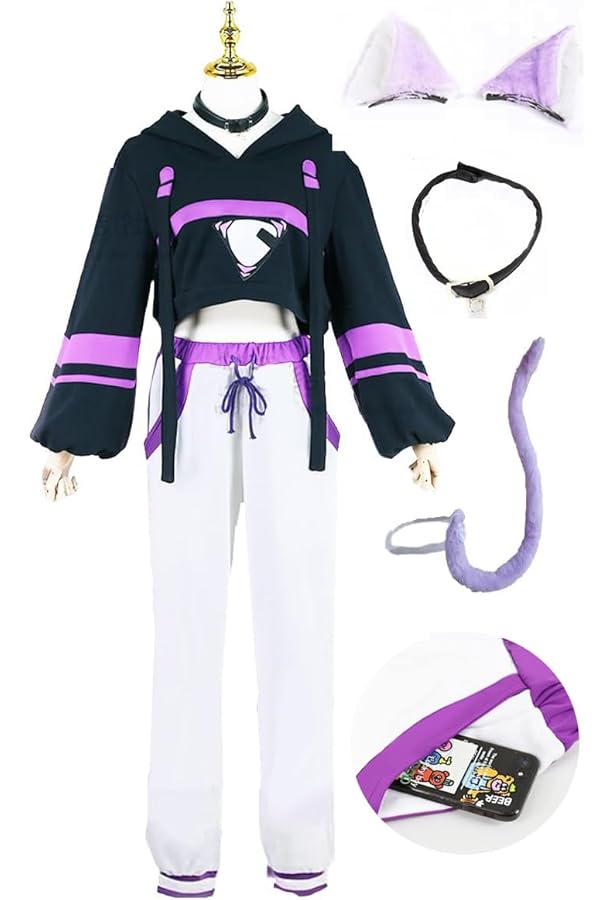 Amazon.co.jp: 「きせき」猫又おかゆ コスプレ 衣装 服 チョーカー付き