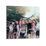 XG エックスジー 人気音楽写真アートポスター (8) ウォールアート キャンバス 印刷 画像 ポスター 壁の絵 壁掛け 壁飾り 誕生日ギフト ホーム装飾12x12inch(30x30cm)