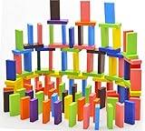 DEZAR 木製 ドミノ 12色×20個=240個セット カラフル 積み木 4.5×2.0×0.7cm