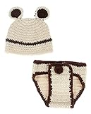 (ラボーグ)La Vogue 可愛い ウサギ コスチューム ニット ハット パンツ 撮影服 ベビー 寝相アート 赤ちゃん 誕生日 ギフト 百日宴 ベビー服 セット