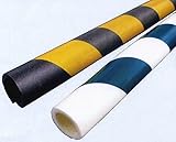 反射タイプ パイプクッション φ48.6mm単管用 厚さ10mm×1m 50本入 緑/白