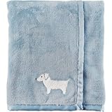 Carter's(カーターズ) ドッグプラッシュブランケット ブルー おくるみ One Size【並行輸入】