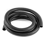 XDiscount コルゲートチューブ　パイプ　ホース　ブラック　23mmx28.5mm 2.6M長さ