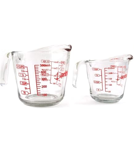 Amazon | Anchor Hocking 蓋付き計量カップセット(2個、カップ2個&4
