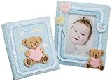 茶谷産業 Bambini* フレーム＆アルバムセット くま ブルー 849-427