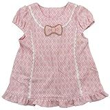 【秋冬物】(日本製) Pample Mousse(パンプルムース) アーガイルJQリボン付きチュニック 90cm /PK NO.DP-53101