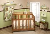 TL 10 Pieceベビー男の子グリーンブラウンホワイトTeddy Bear Crib Bedding Set、新生児Stuffed Animal Nurseryベッドセット、フォレストテーマパッチ
