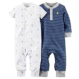 カーターズ Carter's 男の子用COOLなハーバーマリンボーイ足なしカバーオール2枚セット (6months(61-67cm)) [並行輸入品]