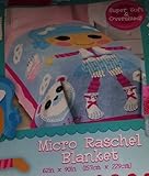 Lalaloopsy Fluff-n-Stuff Twin Size Micro Raschel Blanket; 62" x 90" [並行輸入品]