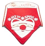 My First Xmas Bandana Bib with Santa Face by Soft Touch [並行輸入品]