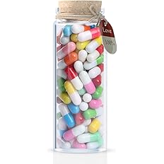Amazon Tumao ミニ便箋 ミニレター バレンタインデー 母の日 誕生日 プレゼント かわいいカプセル メッセージボトルセット カラフル 透明 カプセル 手作り 創造性 お手紙 付箋 イベント くじ 告白 感謝祭 卒業祝い おもしろ ギフト 100個 文房具 オフィス用品