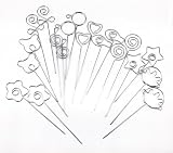 Honbay 20pcs DIY Mix Shape Ring Loop Craft Wire Clip Table Card Note Photo Memo Holder Metal Clamp C