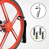 4pcs自転車サイクリング壁マウントフックハンガーラックガレージスチールホルダースタンド