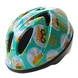 テテ 子供用ヘルメット　スプラッシュハート2010 はたらく車ブルーグリーン S（52-56cm）