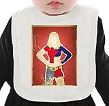 Supergirl Illustration ネクタイを有する有機ビブ Medium